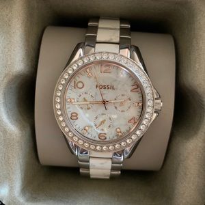 Fossil Riley Multifunction Stainless Steel Watch